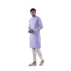 Lilac Kurta for Men | Soft Purple Traditional Ethnic Wear by The Royal Ethnix